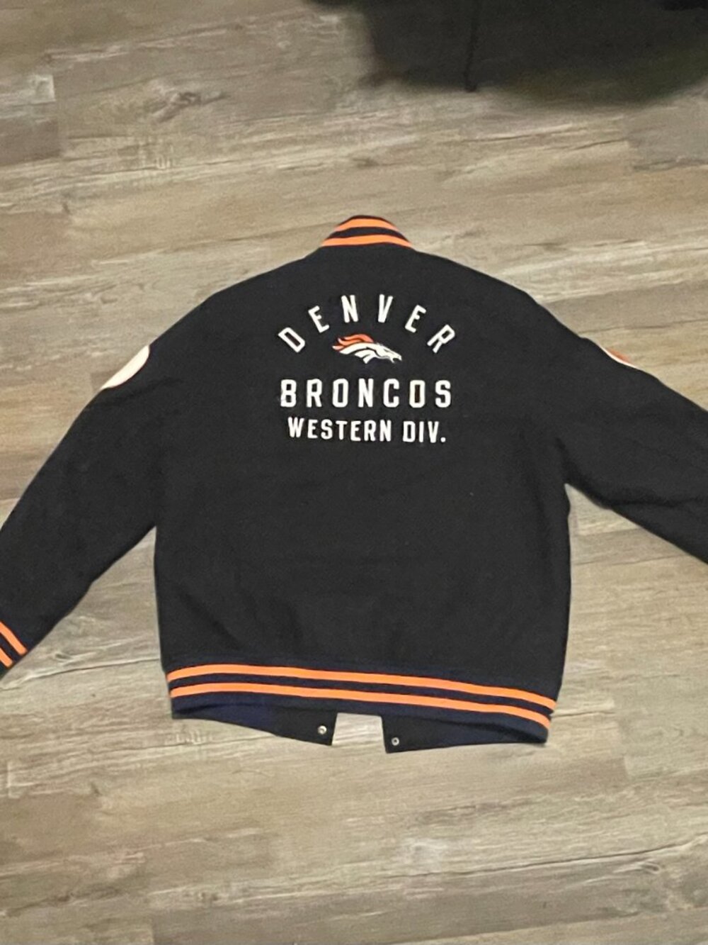 Denver Broncos Letterman Jacket Vintage style size Large